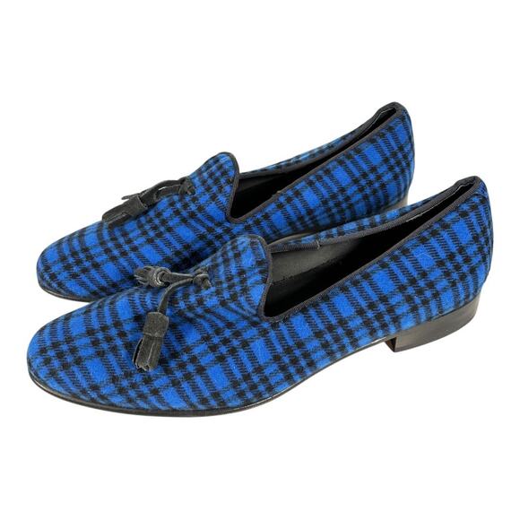 LUCA DI NAPOLI WOOL TASSEL LOAFERS SIZE EU 42 US 9 - Picture 3 of 4
